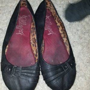 Jellypop size 9.5 black flats